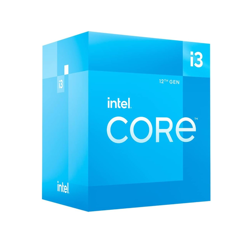 Intel Core i3 12100F, 3.3 GHz, 4 cores, 8 threads, 12 MB cache, LGA1700 Socket, Box