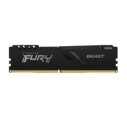 Kingston FURY Beast 8GB DDR4 Memory. DIMM 288-pin 3200MHz. PC4-25600 unbuffered