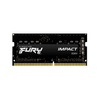 Kingston FURY Impact, DDR4, 16GB, Computer RAM Memory, SO DIMM 260 pin, 3200 MHz, PC4, 25600, CL20, 1.2 V, unbuffered, Non ECC, black