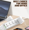 LDNIO SC10610 Power Strip 2500W 10 Socket 5 USB-A & 1 USB-C PD QC3.0 Fast Charging UK Plug
