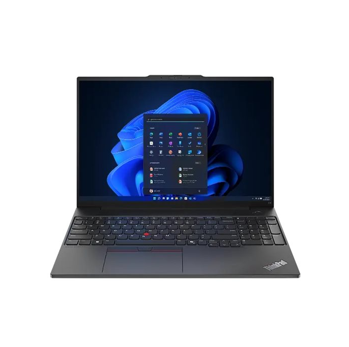 Lenovo ThinkPad E16 Gen 2, 180 degree hinge, AMD Ryzen 5, 7535HS, up to 4.55 GHz, Win 11 Pro, Radeon 660M, 16 GB RAM, 256 GB SSD, 16"
