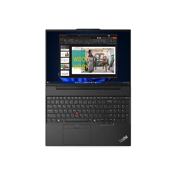 Lenovo ThinkPad E16 Gen 2, 180 degree hinge, AMD Ryzen 5, 7535HS, up to 4.55 GHz, Win 11 Pro, Radeon 660M, 16 GB RAM, 256 GB SSD, 16"