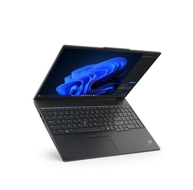 Lenovo ThinkPad E16 Gen 2, 180 degree hinge, AMD Ryzen 5, 7535HS, up to 4.55 GHz, Win 11 Pro, Radeon 660M, 16 GB RAM, 256 GB SSD, 16"