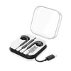 Earphones Max for iPhone. Wired, In-ear, Mic, Volume and Call answer buttons. Compatible with iPhone 7 to 14. Plug and Play. Hoco M111 Max. Black.