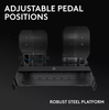 Logitech G RS Pedals (941-000310) Racing Simulator Pedals for PC, PlayStation & Xbox – USB, 75Kg Load Cell Brake, Hall Effect Accelerator, Adjustable