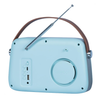 Madison FREESOUND-VR30BL-DAB Portable Bluetooth Vintage Radio 30W with DAB+, FM, USB, Subwoofer. Matt Blue