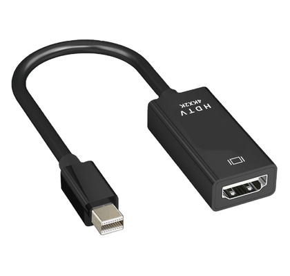 Mini DP DisplayPort to HDMI 4K 15cm Adapter. Male to Female Thunderbolt to HDMI.