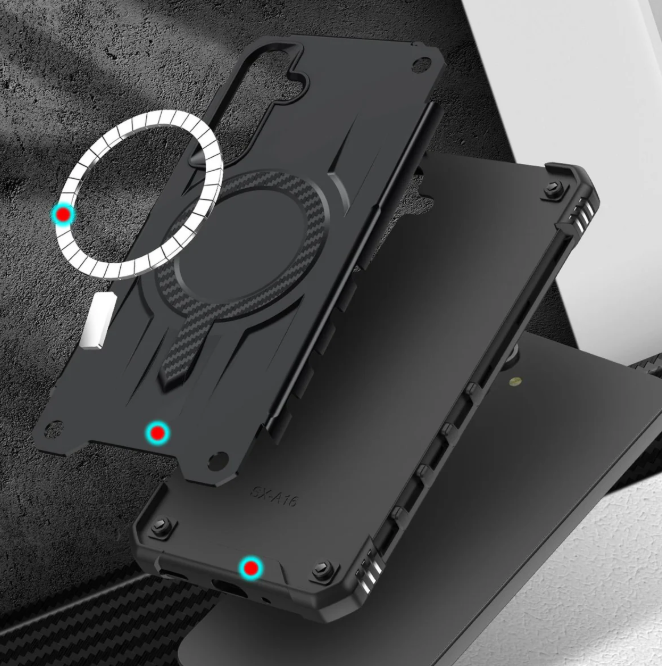 Samsung A16 / A17 / A26 5G phone case black. Magnetic, Magsafe, Armor, Anti-Drop, Shockproof, Rugged, Protective.
