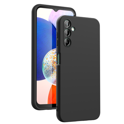 Samsung A25 4G 5G phone case Soft Flexible Rubber Protective Cover black liquid silicone.