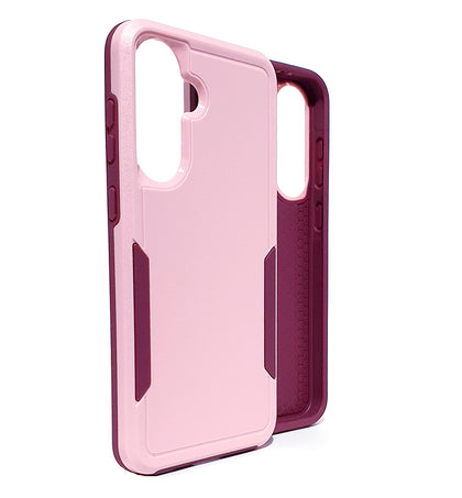 Samsung A36 / A37 / A56 5G Symmetry Hard Phone Case. Pink armor, Anti drop, shockproof, rugged and protective.