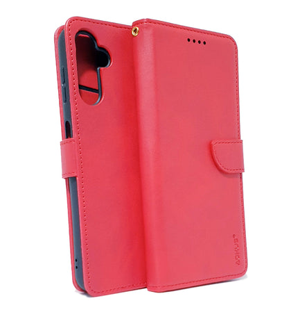 Samsung A36 / A37 / A56 phone case wallet cover flip anti drop anti slip shockproof red.