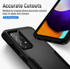 Samsung A52/52s Symmetry Hard Phone Case. Black armor, Anti drop, shockproof, rugged and protective