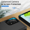 Samsung A52/52s Symmetry Hard Phone Case. Black armor, Anti drop, shockproof, rugged and protective