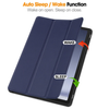 Samsung Galaxy Tab A9+ and A11+ Case Blue – 3-Fold Smart Leather TPU Cover with Auto Sleep/Wake & Stand