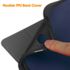 Samsung Galaxy Tab A9+ and A11+ Case Blue – 3-Fold Smart Leather TPU Cover with Auto Sleep/Wake & Stand