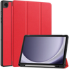 Samsung Galaxy Tab A9+ and A11+ Case Red. 3 Fold Smart Leather TPU Cover with Auto Sleep/Wake & Stand