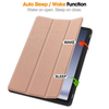 Samsung Galaxy Tab A9+ and A11+ Case Rose Gold – 3-Fold Smart Leather TPU Cover with Auto Sleep/Wake & Stand