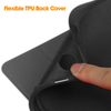 Samsung Galaxy Tab A9+ and A11+ Case black. 3 Fold Smart Leather TPU Cover with Auto Sleep/Wake & Stand