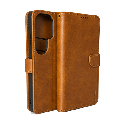 Samsung S26 Ultra phone case wallet cover flip anti drop anti slip shockproof Brown