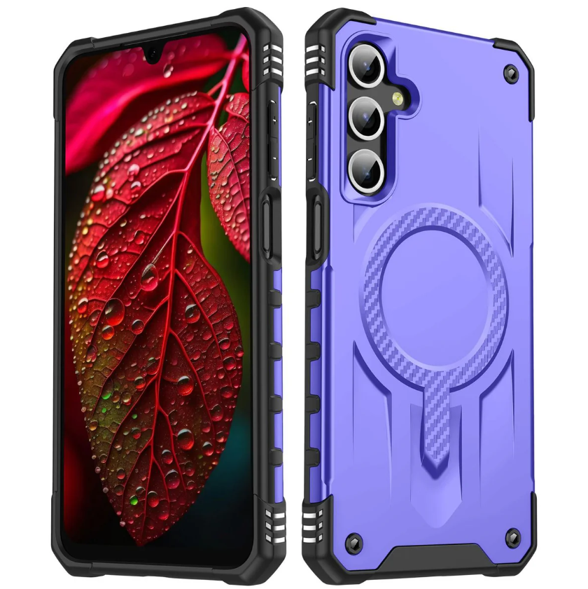 Samsung A36 / A37 / A56 5G phone case purple. Magnetic, Magsafe, Armor, Anti-Drop, Shockproof, Rugged, Protective.
