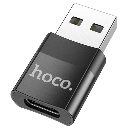 UA17 USB-A to USB-C OTG adapter zinc alloy shell support charging and data transfer.