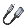 UA24 iPhone 5-14 to USB-A (USB2) OTG adapter zinc alloy shell support charging and data transfer