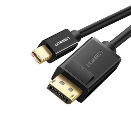 UGREEN 10477 Mini DisplayPort to DisplayPort Cable 1.5m Black – High Speed 8.64Gbps, 4K Support.