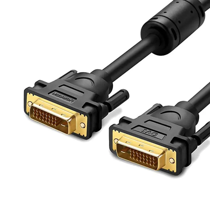 UGREEN 11606 DVI (24+1) Male to Male Cable 1.5m Black Gold-Plated Full HD 1080P Video Adapter.