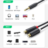 UGREEN 3.5mm male to 2 RCA female adapter 25cm cable