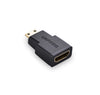 UGREEN Mini HDMI to HDMI adapter cable, supports 1080p and 4K with 3D and Ethernet channel.