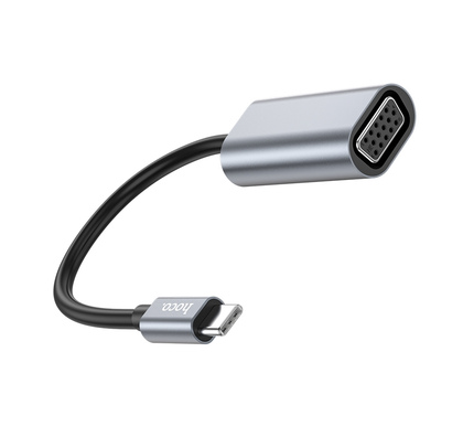 USB-C to VGA Adapter. Video Converter Adapter for Laptop, Desktop computer, Tablet, iPad & iPhone with USB-C port. 15cm. UA21.