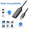 USB C to HDMI Adapter 4K 30Hz, Type-C to HDMI Converter, Thunderbolt 3 Compatible, Video & Audio Output.