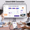 Ugreen HDMI 2.1 Extension Cable 1m Black 8K 60Hz 48Gbps Plug to Socket