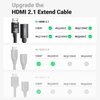 Ugreen HDMI 2.1 Extension Cable 1m Black 8K 60Hz 48Gbps Plug to Socket