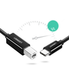 Ugreen USB-C to USB-B Printer Cable 2m 480Mbps Data Sync for Printer Scanner Black US241