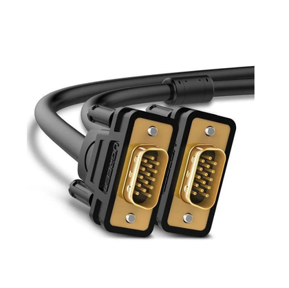 Ugreen VGA Cable 1.5m Male to Male 15 Pin 1080P Full HD with Ferrite Core. Black.