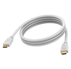 Vision Techconnect TC 2MHDMI 2 m High-Speed HDMI Cable White – 4K, Ethernet, Gold-Plated Connectors, HDMI 1.4, Plug & Play