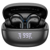 EQ5 Energy Wireless Earbuds Bluetooth 5.3 Headphones with ANC ENC Noise Cancellation, Dual Phone Connectivity, LED Display, Black