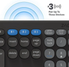 ZAGG Pro 17 Full Size Wireless Desktop Keyboard UK Layout with Qi Charging and Multi-Device Pairing