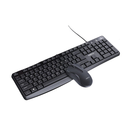 iMICE KM-520 Waterproof Wired Keyboard and Mouse Combo, USB, 104 Keys, 1200 DPI, Ergonomic Design, Durable & Spill-Resistant.