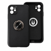 iPhone 11 Phone Case with Ring Holder & Kickstand. Magnetic Shockproof Anti-Drop Cover. Black