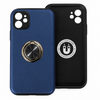 iPhone 11 Phone Case with Ring Holder & Kickstand. Magnetic Shockproof Anti-Drop Cover. Blue
