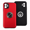 iPhone 11 Phone Case with Ring Holder & Kickstand. Magnetic Shockproof Anti-Drop Cover. Red