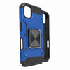 iPhone 11 & iPhone XR phone case blue. Square ring kickstand. Armor Anti-Drop Shockproof, Rugged, Protective.