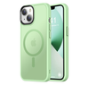 iPhone 15 Case. Magsafe, Magnetic Shockproof Rugged Hard Cover, Matte Mint Green Skin Feel