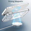 iPhone 13/14 Magnetic Clear Case MagSafe Compatible Shockproof Anti-Scratch Slim Bumper Cover
