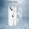 iPhone 13/14 Magnetic Clear Case MagSafe Compatible Shockproof Anti-Scratch Slim Bumper Cover