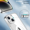 iPhone 13/14 Magnetic Clear Case MagSafe Compatible Shockproof Anti-Scratch Slim Bumper Cover