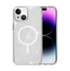 iPhone 13/14 Magnetic Clear Glitter Case MagSafe Compatible Shockproof Anti-Scratch Slim Bumper Cover