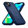 iPhone 13 & iPhone 14 Case. Symmetry. Blue. Magnetic, Magsafe, Armor, Anti-Drop, Shockproof, Rugged, Protective.